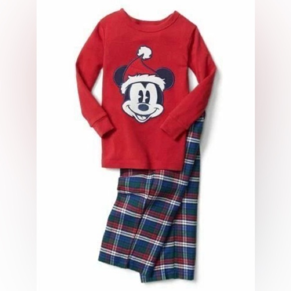 BabyGap | Disney Baby Mickey Mouse Plaid PJ Set - multiple sizes for matching :)